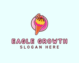 Frozen Yogurt Ice Cream  logo design