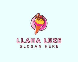 Frozen Yogurt Ice Cream  logo design