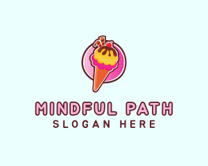 Frozen Yogurt Ice Cream  logo design