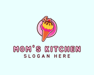 Frozen Yogurt Ice Cream  logo design