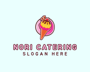 Frozen Yogurt Ice Cream  logo design