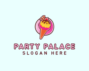 Frozen Yogurt Ice Cream  logo design