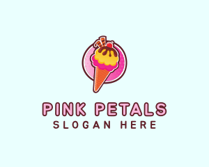 Frozen Yogurt Ice Cream  logo design