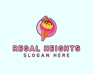 Frozen Yogurt Ice Cream  logo design