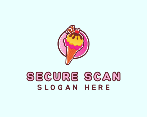 Frozen Yogurt Ice Cream  logo design