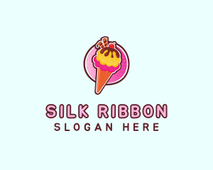 Frozen Yogurt Ice Cream  logo design