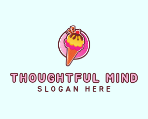 Frozen Yogurt Ice Cream  logo design