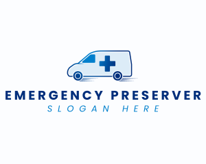 Ambulance Medical Vehicle logo design