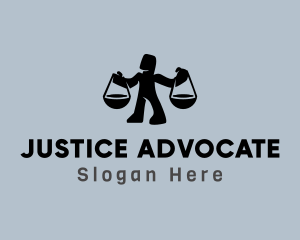Justice Scale Man logo