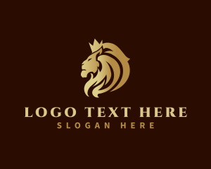 Premium King Lion Logo