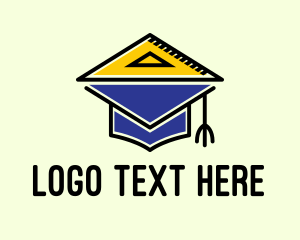 Geometry - Academic Measuring Triangle logo design