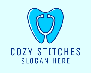 Dental Tooth Stethoscope Logo