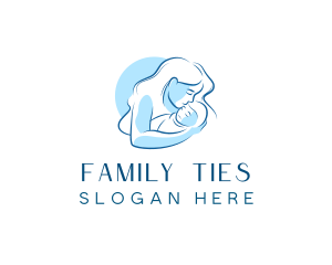 Mother Infant Parenting logo design