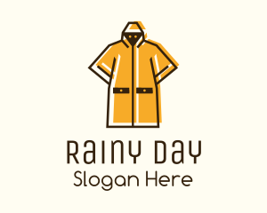 Yellow Raincoat Character logo design