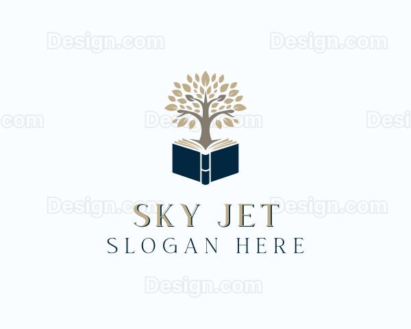 Bookstore Tree Book Logo