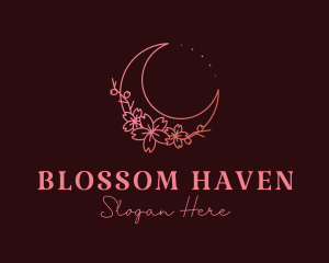 Cosmic Flower Moon logo design