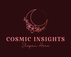 Cosmic Flower Moon logo design