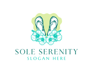 Fashion Flower Flip Flops logo