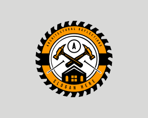 Hammer Carpentry Construction Logo