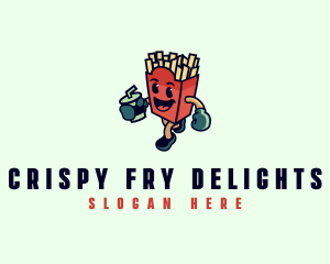 French Fries Fast Food  logo