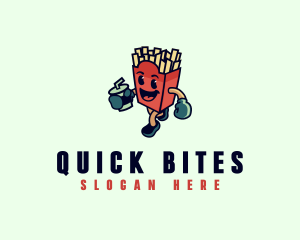 French Fries Fast Food  logo