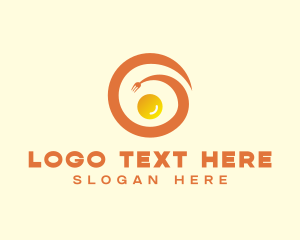 Fork Egg Swirl logo