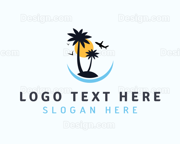 Tropical Island Tourism Logo