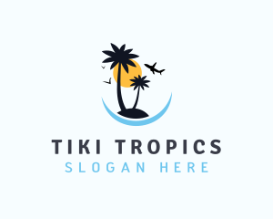 Tropical Island Tourism logo design