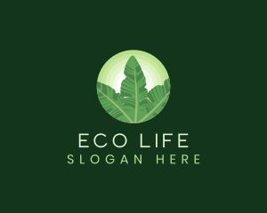 Natural Leaf Eco logo design