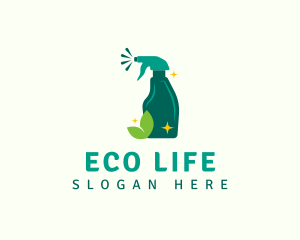 Eco Cleaning Sprayer logo design