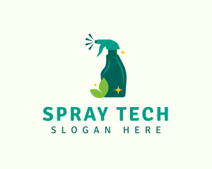 Eco Cleaning Sprayer logo design