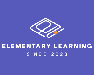 E Learning Book logo design