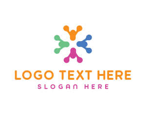 Modern - Colorful Modern Crowd logo design