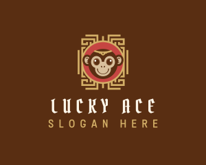 Monkey Zodiac Sign logo design