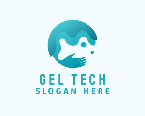 Hand Water Cleaning  logo design