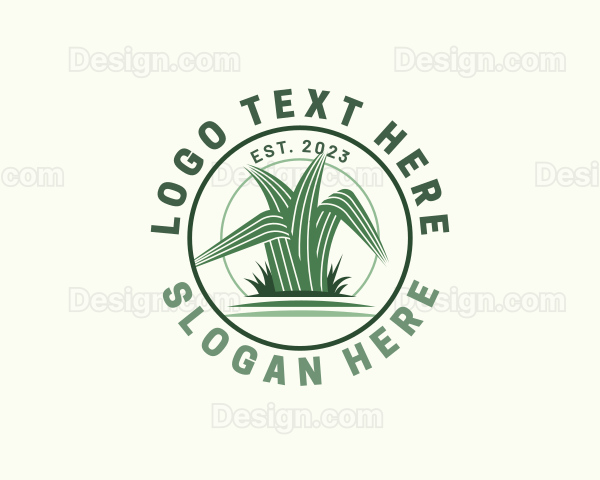 Grass Landscape Maintenance Logo