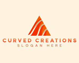 Pyramid Waves Business logo design