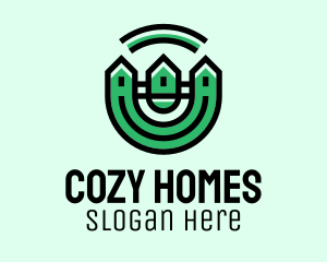 Green Neighborhood Houses  logo