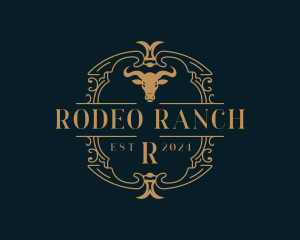 Saloon Bullfighting Rodeo logo design