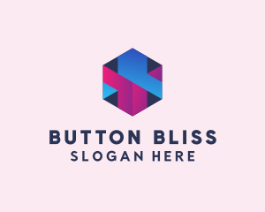 3D Cube Hexagon  logo design