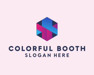 3D Cube Hexagon  logo design