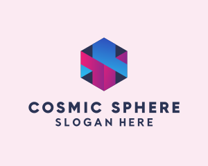 3D Cube Hexagon  logo design