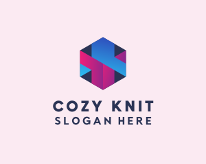 3D Cube Hexagon  logo design