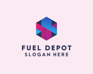 3D Cube Hexagon  logo design