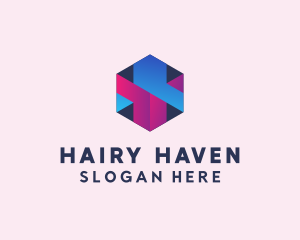 3D Cube Hexagon  logo design