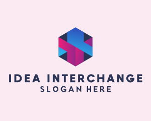 3D Cube Hexagon  logo design