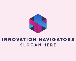 3D Cube Hexagon  logo design