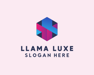 3D Cube Hexagon  logo design