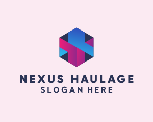 3D Cube Hexagon  logo design