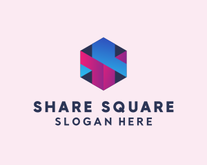 3D Cube Hexagon  logo design